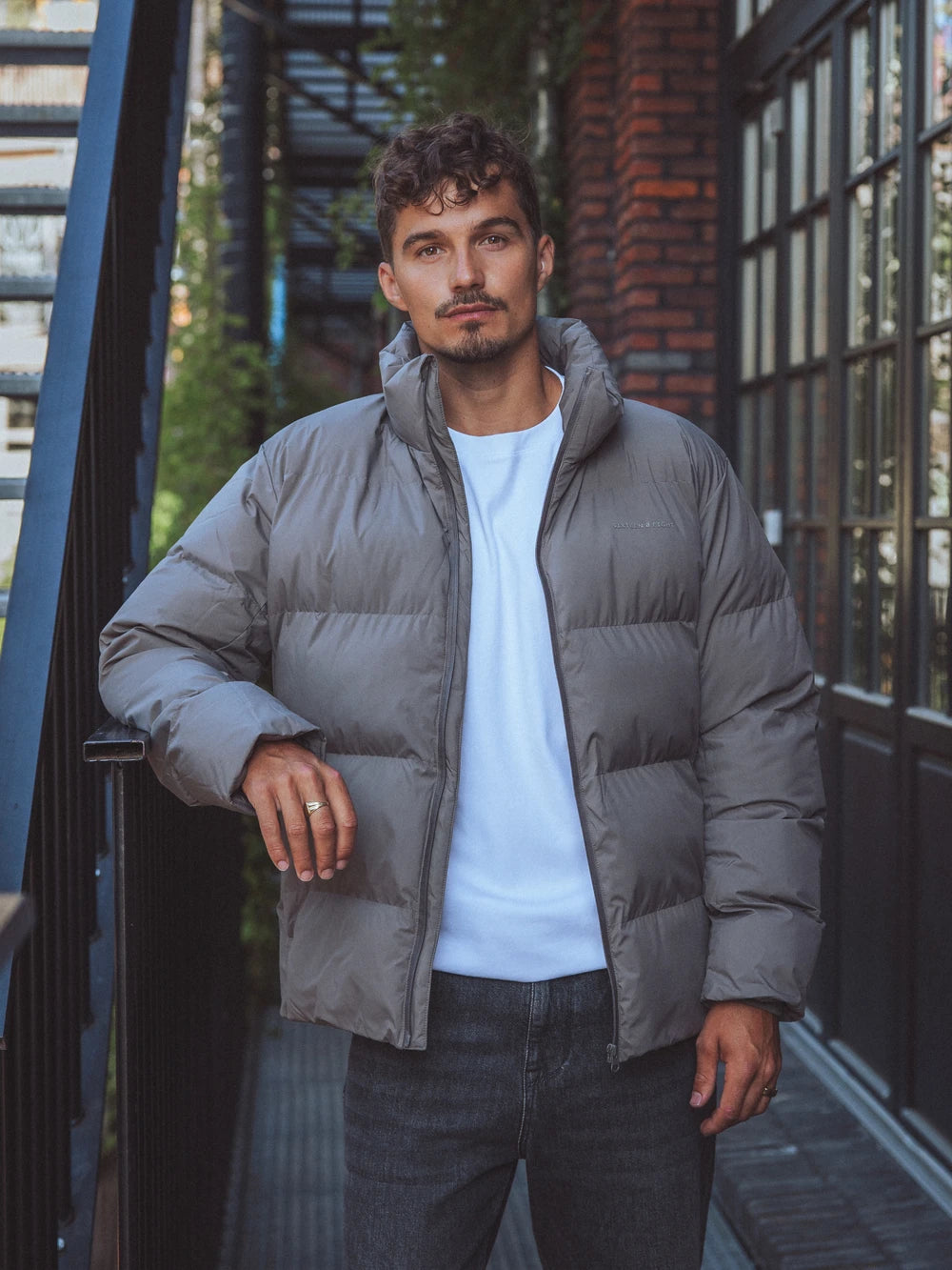 Grey Puffer Jacket