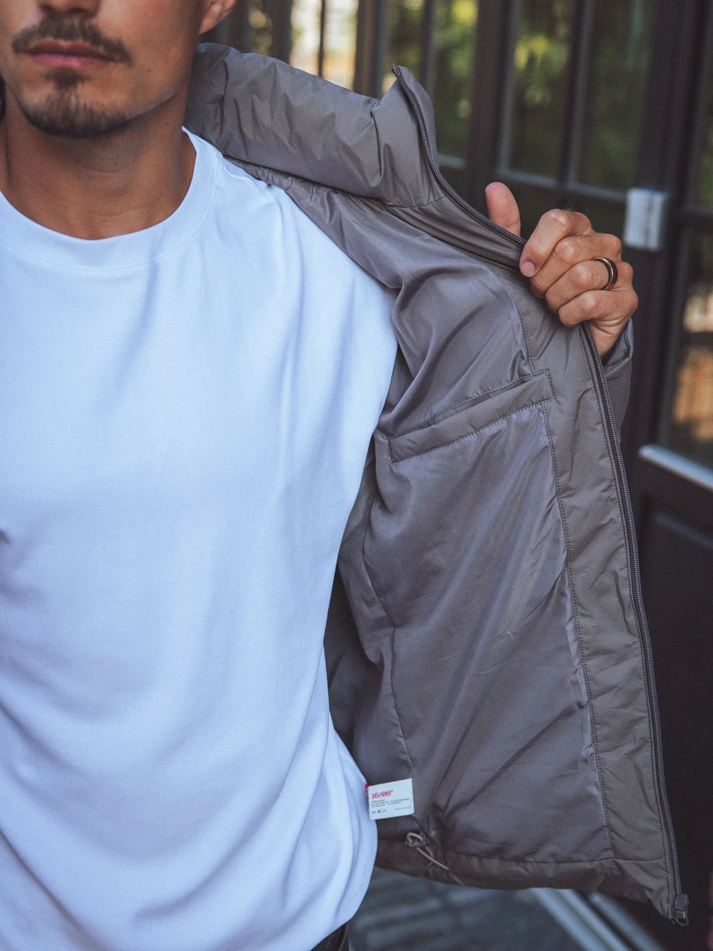 Grey Puffer Jacket