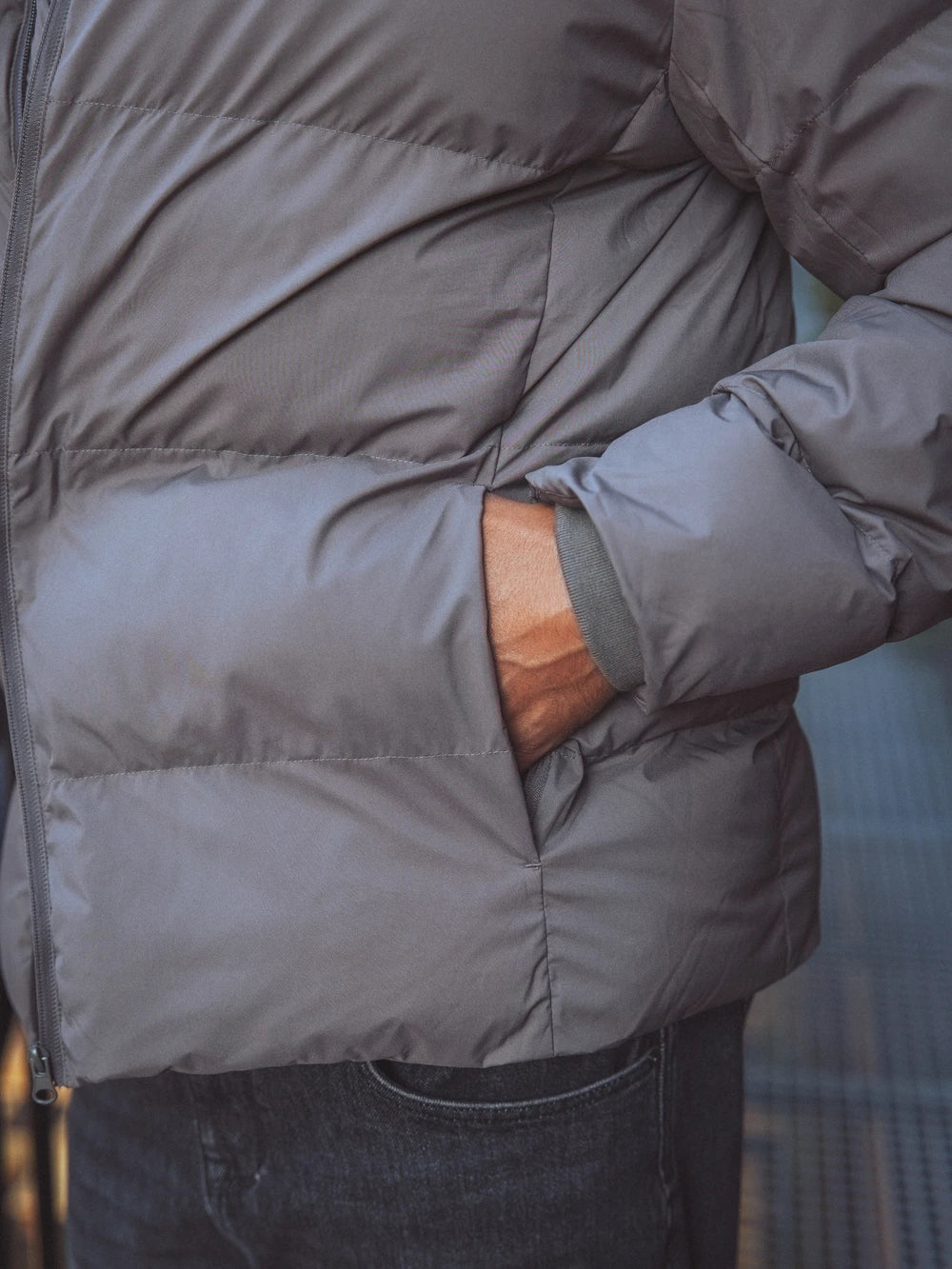 Grey Puffer Jacket