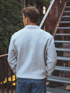 Grey Polo Zipper Longsleeve