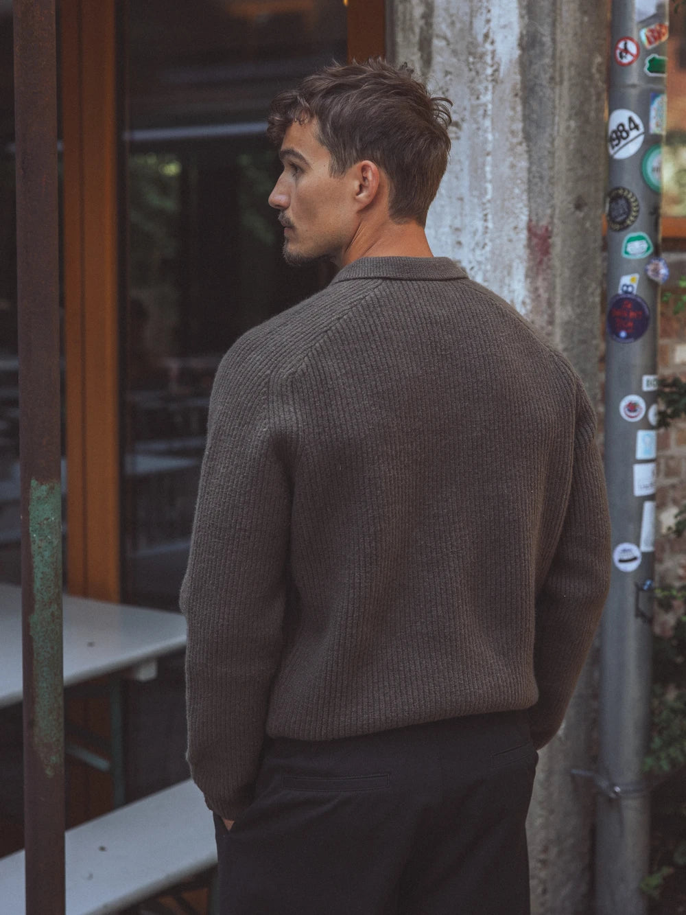 Green Knitted Oversized Sweater
