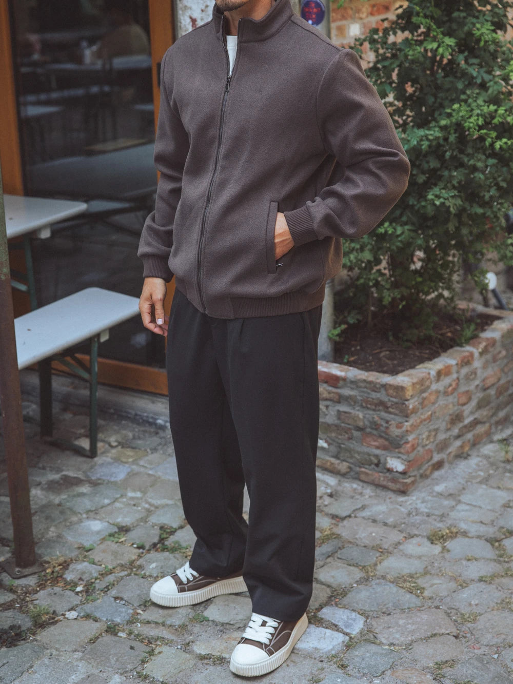 Brown Casual Vest