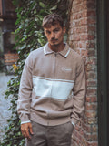 Brown Knitted Baseball Vest