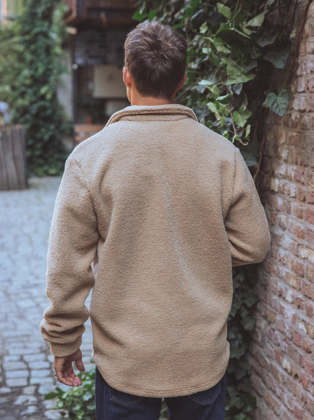 Beige Teddy Overshirt