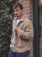 Beige Teddy Overshirt