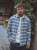 Navy Flannel Checked Shirt