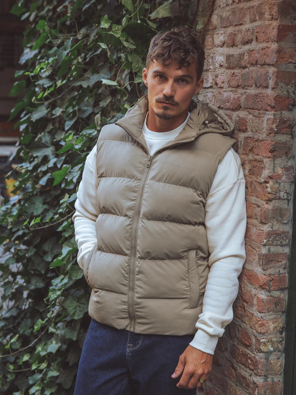 Brown Hooded Bodywarmer