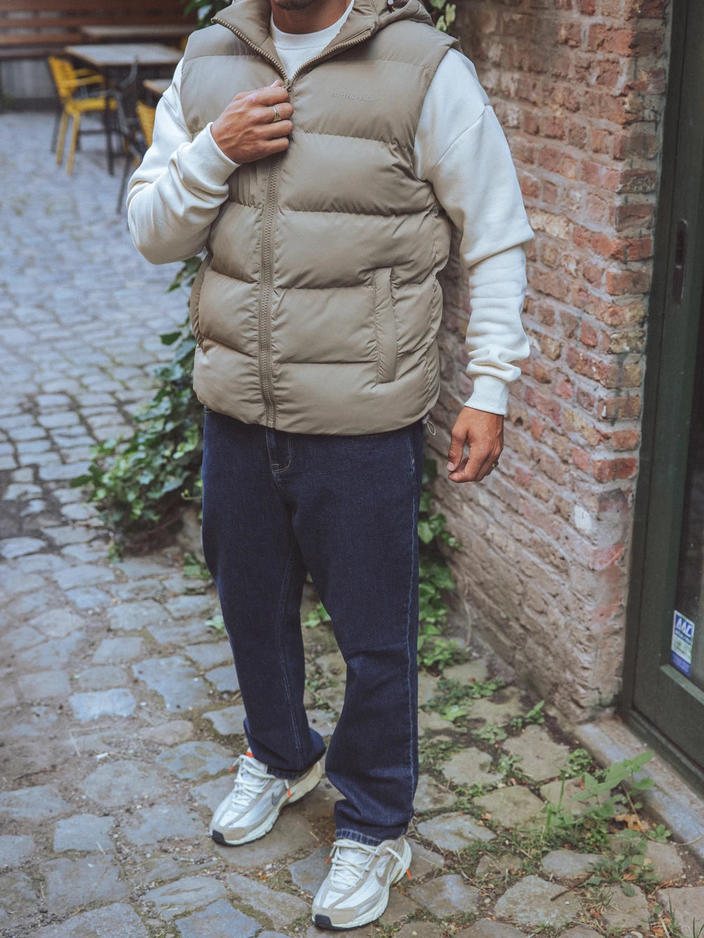 Brown Hooded Bodywarmer
