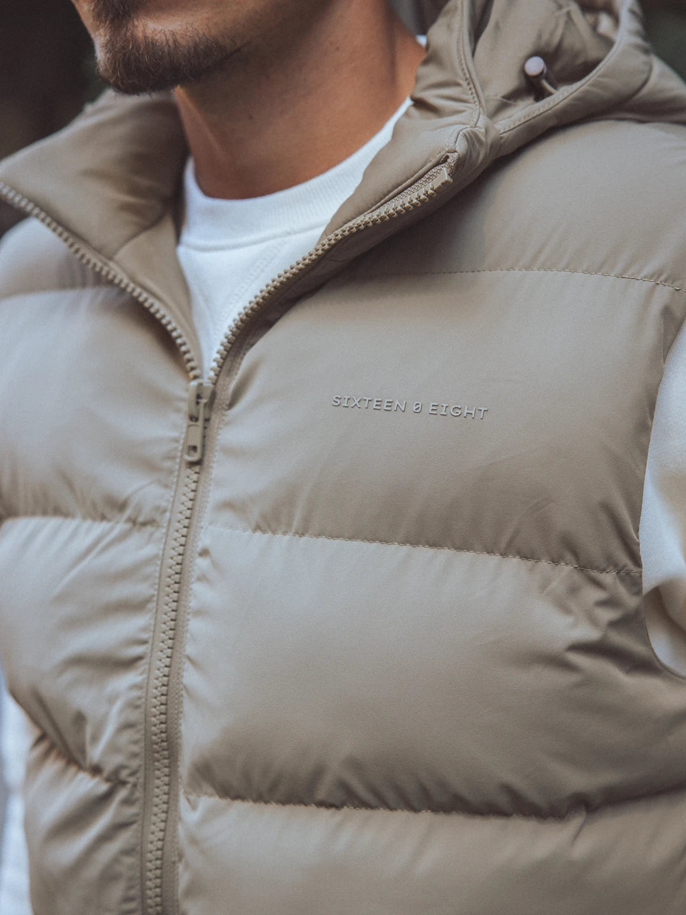 Brown Hooded Bodywarmer