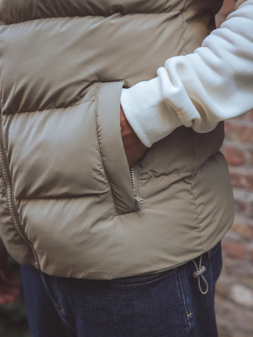 Brown Hooded Bodywarmer