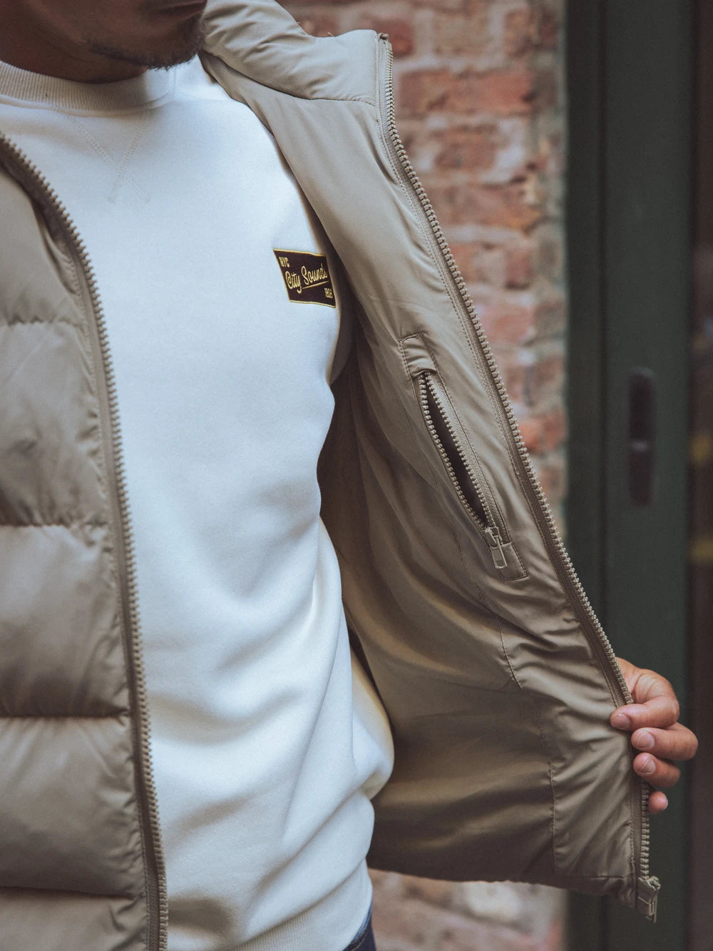 Brown Hooded Bodywarmer