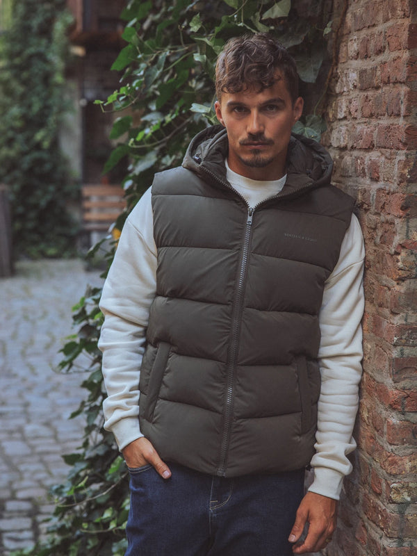 Army Hooded Bodywarmer