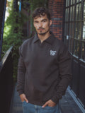 Dark Brown Oversized V-neck Sweater