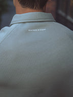 Light Green Zipper Polo Sweater