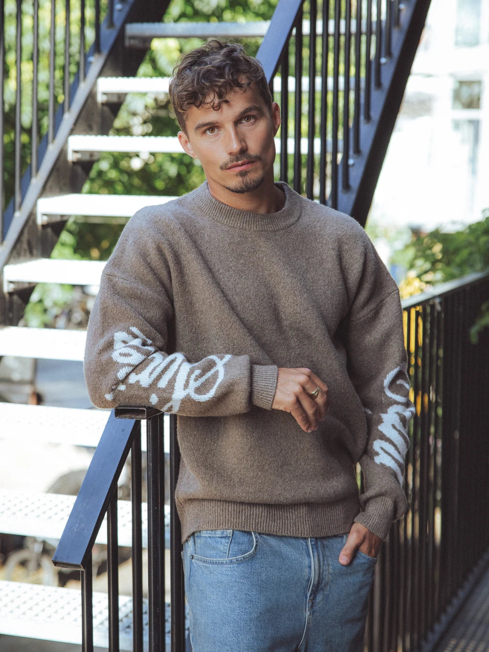 Brown Sixteen Knit Sweater