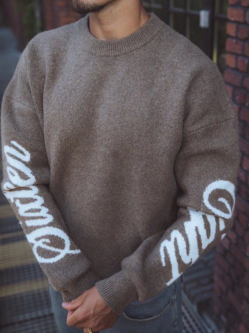 Brauner Sixteen Strickpullover