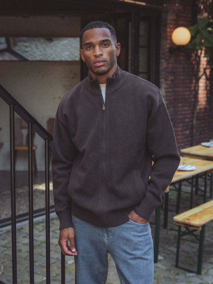 Dark Brown Knit Vest