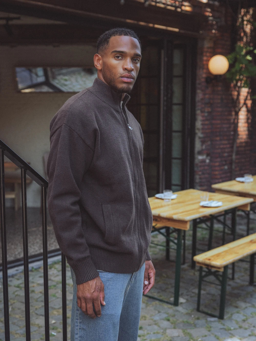 Dark Brown Knit Vest