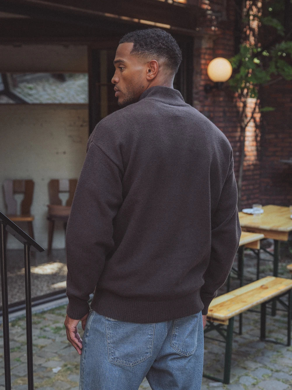 Dark Brown Knit Vest