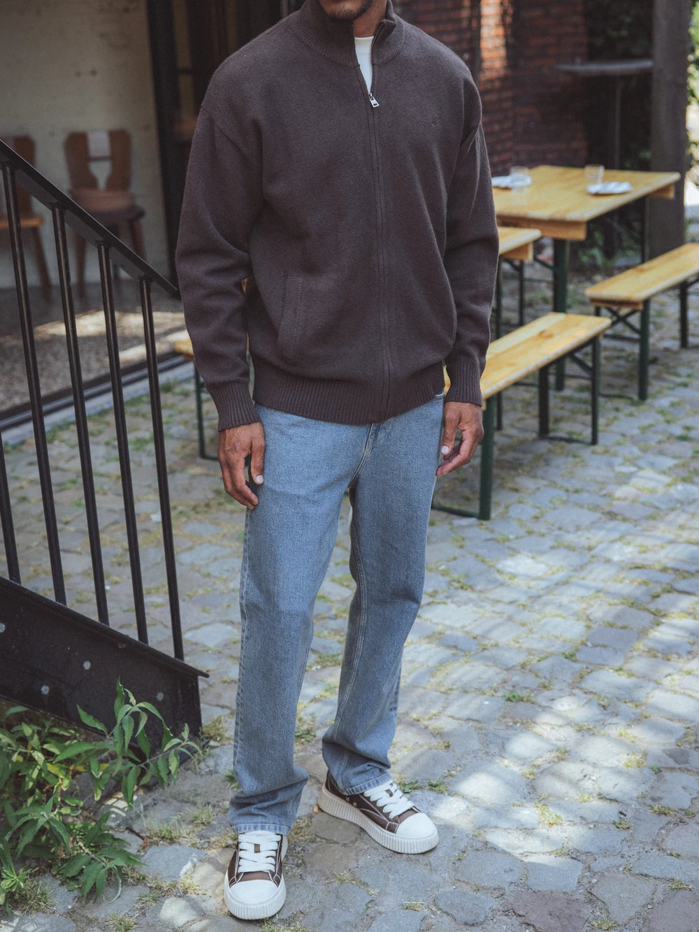 Dark Brown Knit Vest