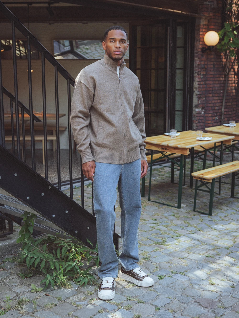 Brown Knit Vest