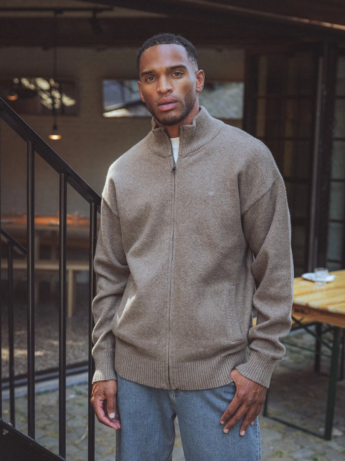 Brown Knit Vest