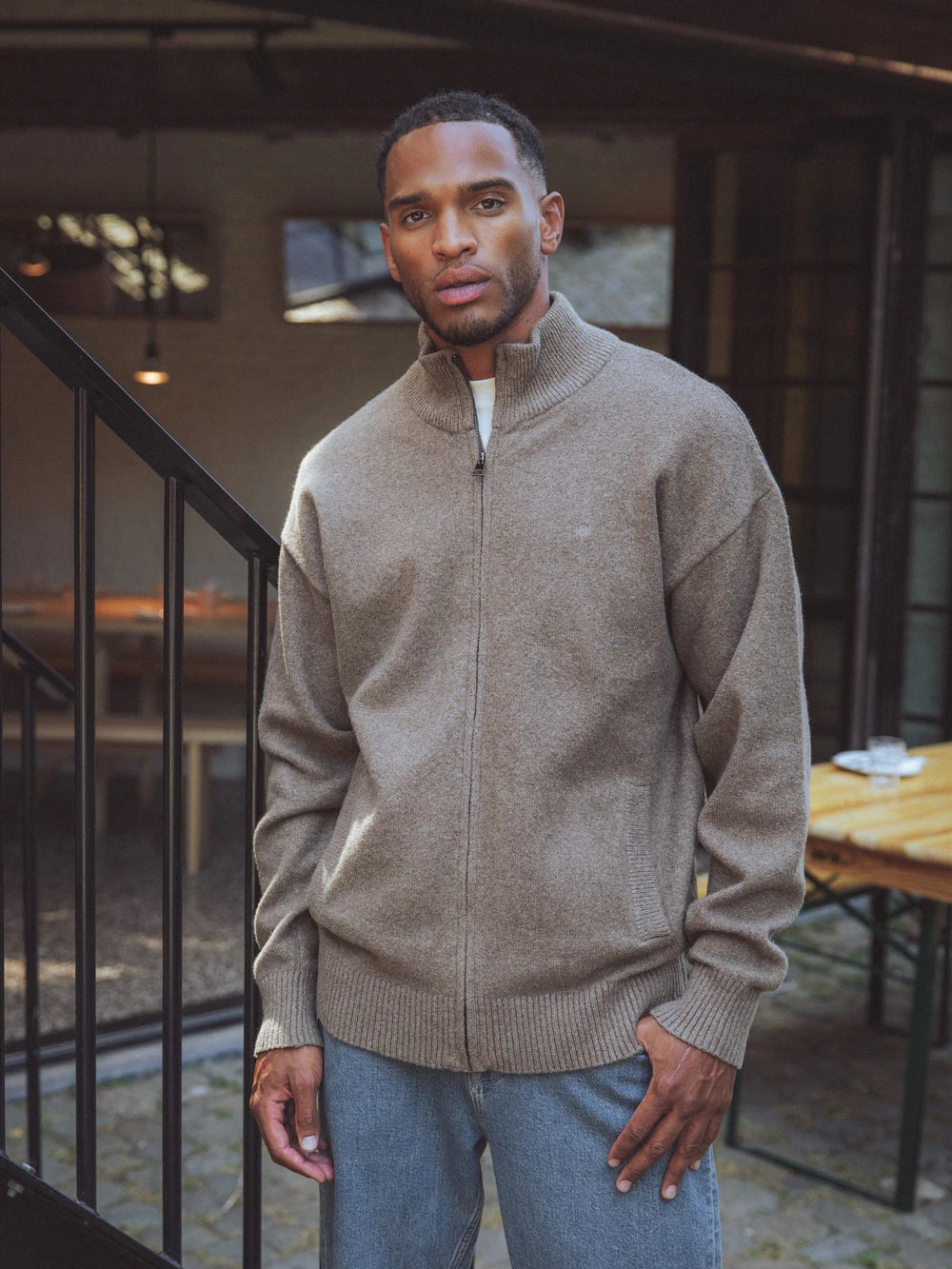 Brown Knit Vest