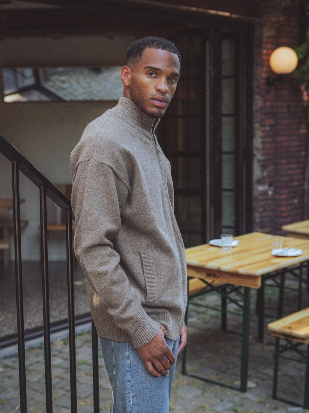 Brown Knit Vest
