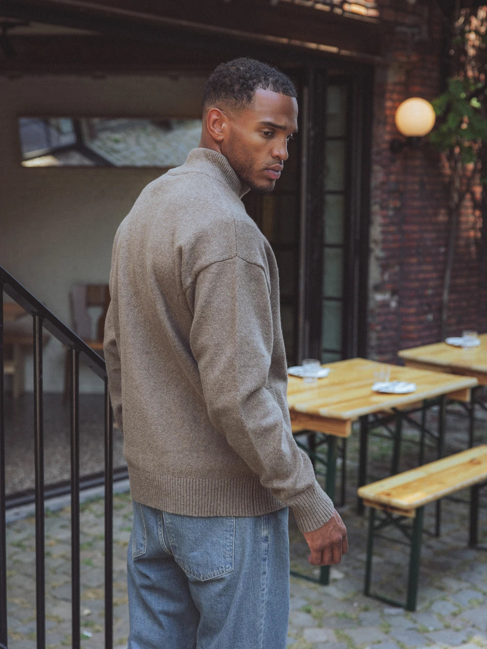 Brown Knit Vest