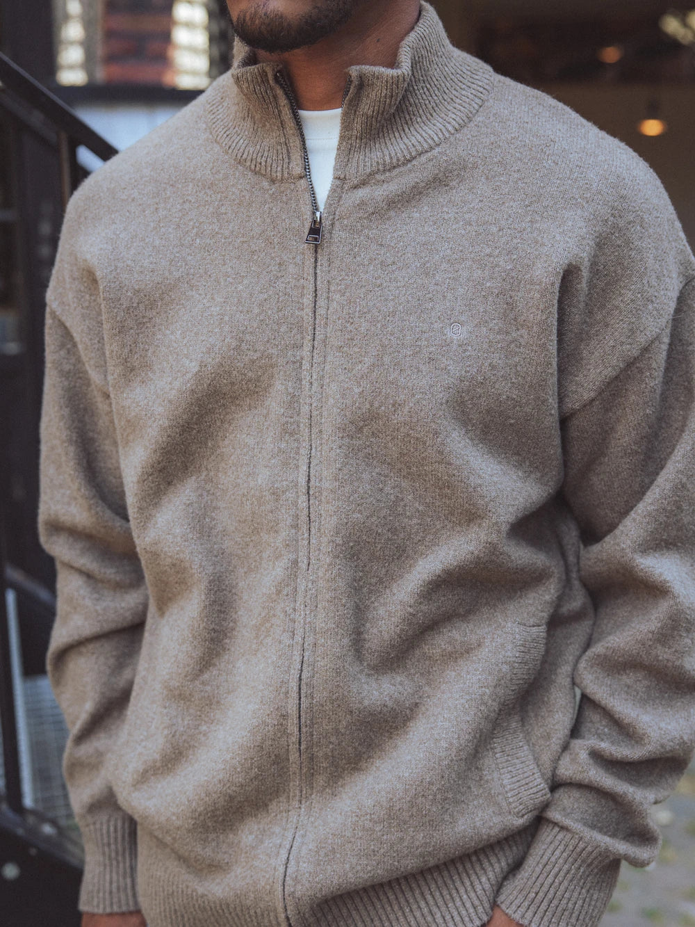 Brown Knit Vest