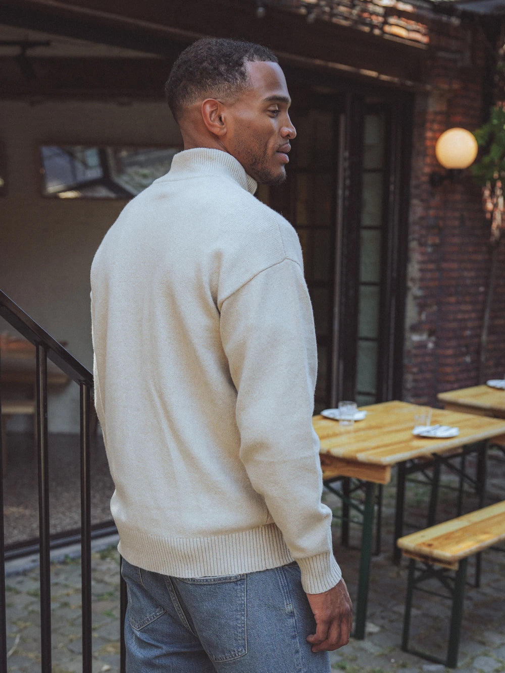Beige Knit Vest