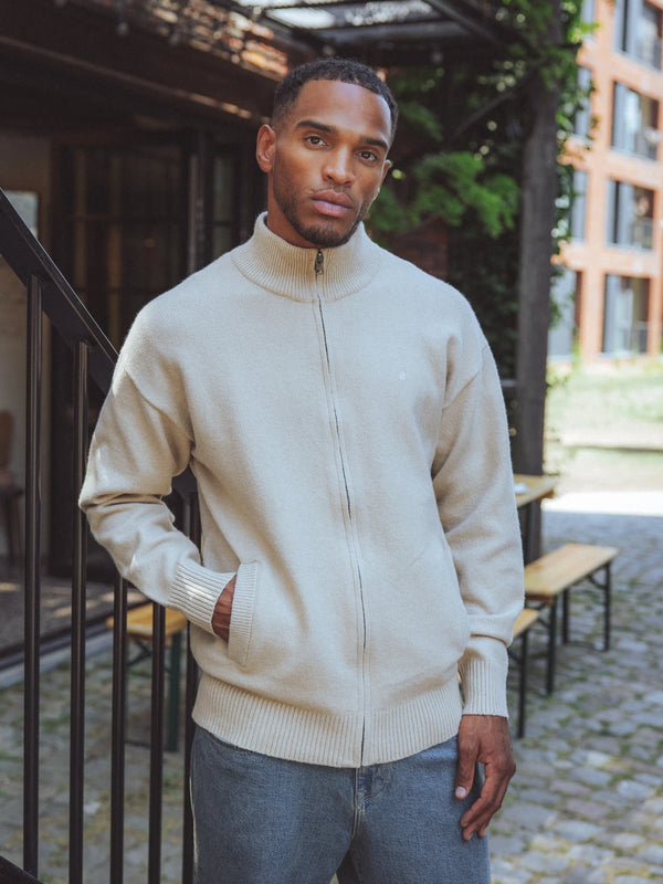 Beige Knit Vest