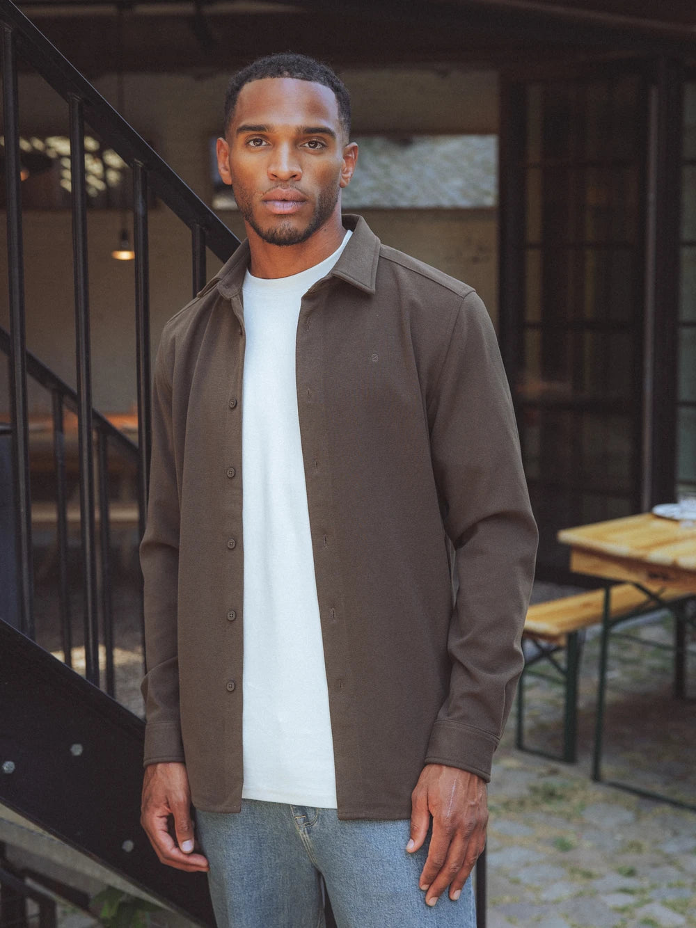 Brown Button Up Shirt