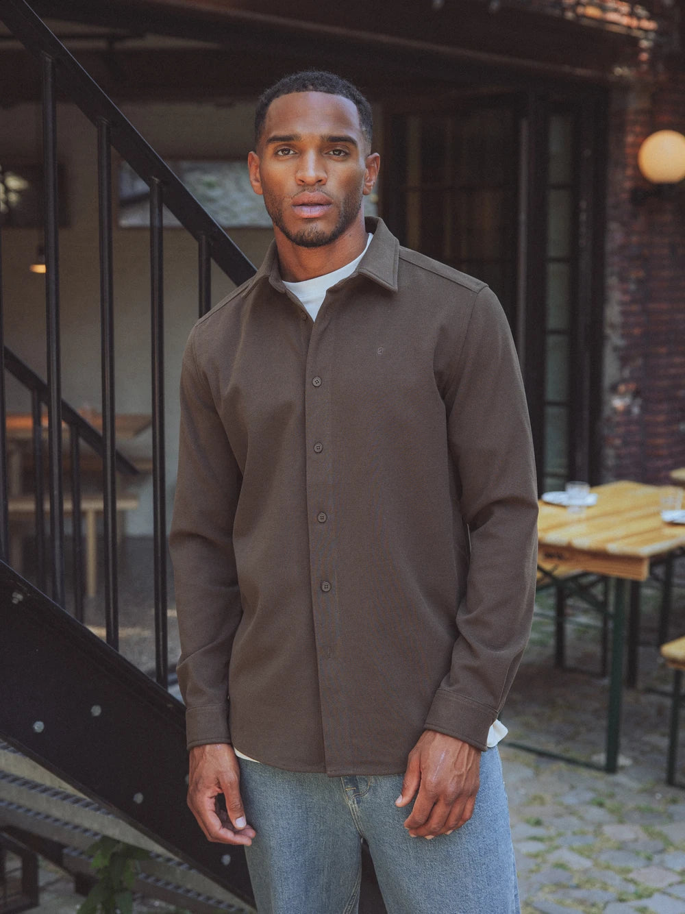 Brown Button Up Shirt