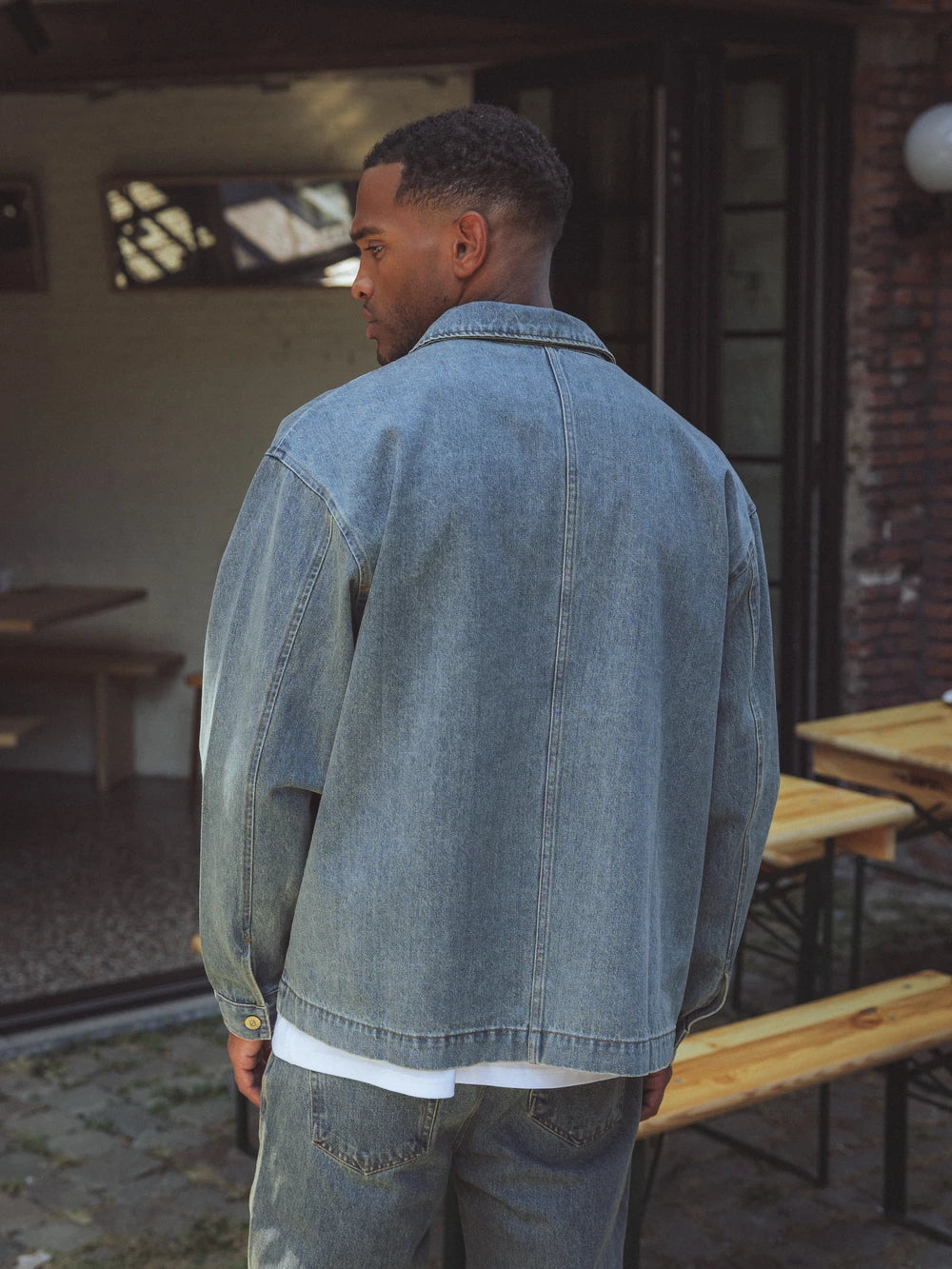 Boxy Denim Overshirt