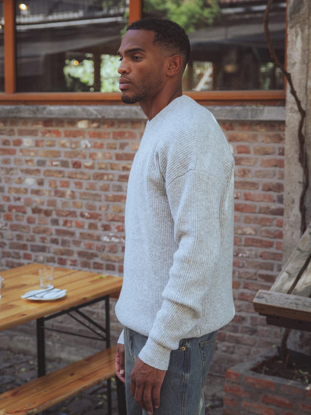 Grey Knitted Sweater