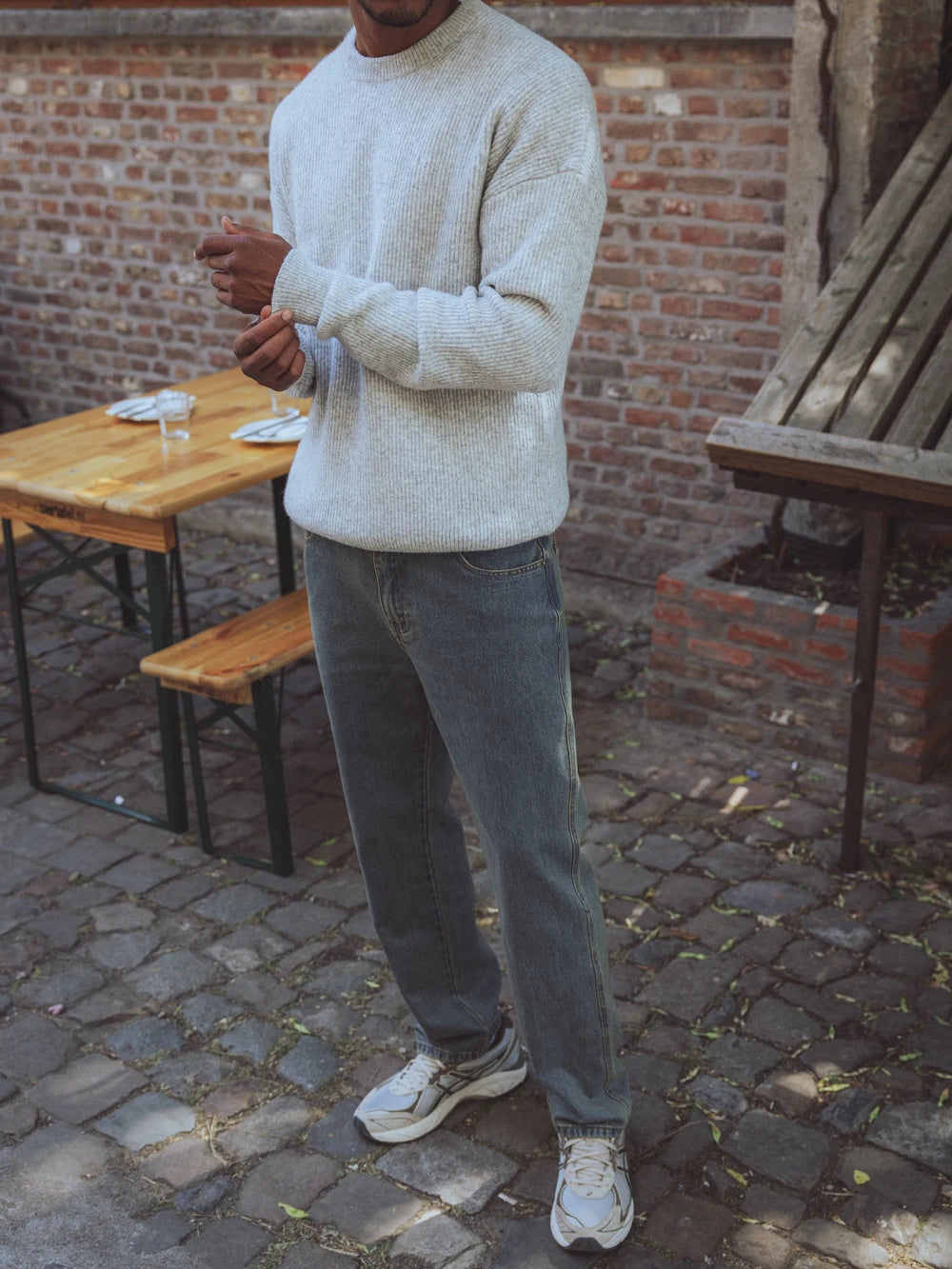 Grey Knitted Sweater