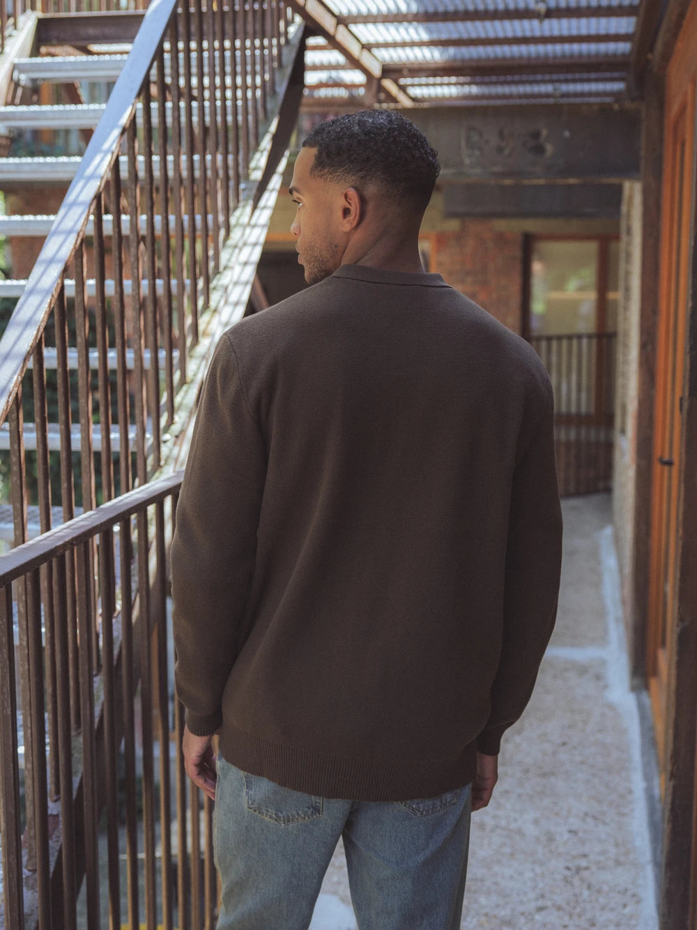 Brown Fine Knitted Vest