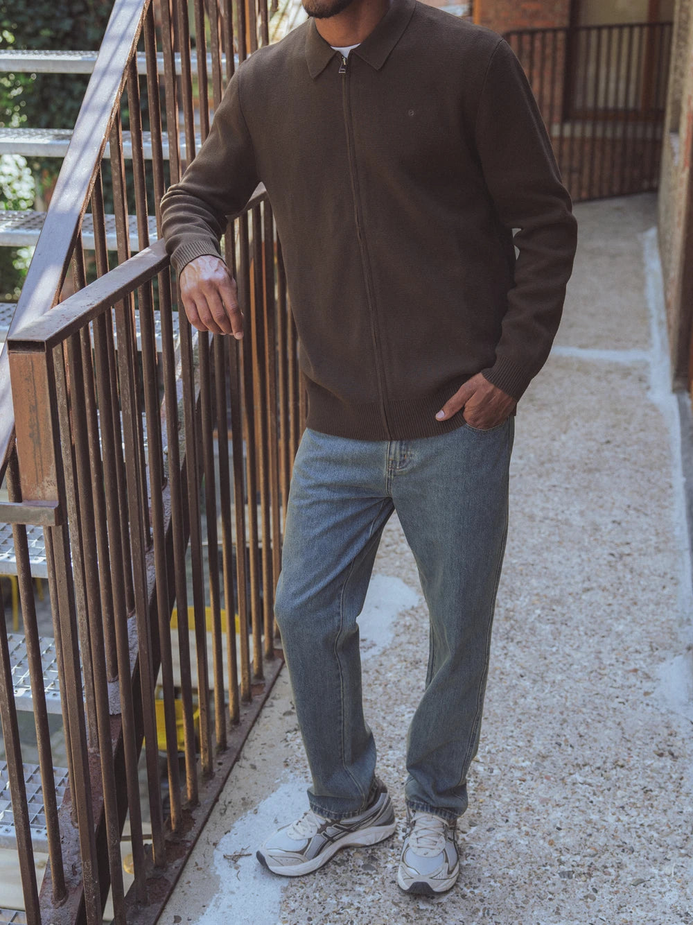 Brown Fine Knitted Vest