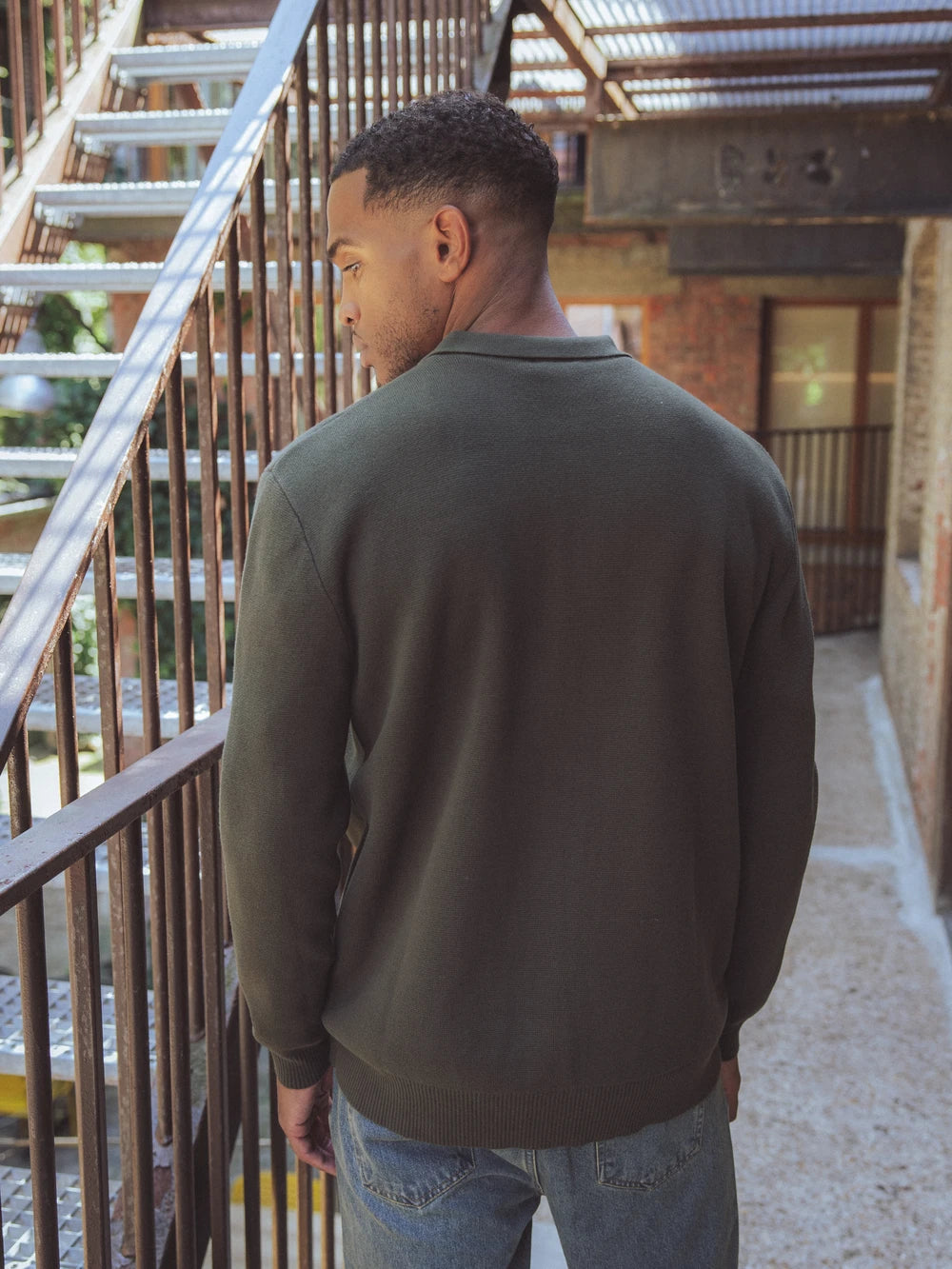 Green Fine Knitted Vest