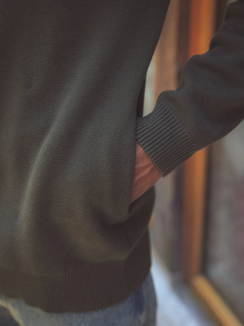 Green Fine Knitted Vest