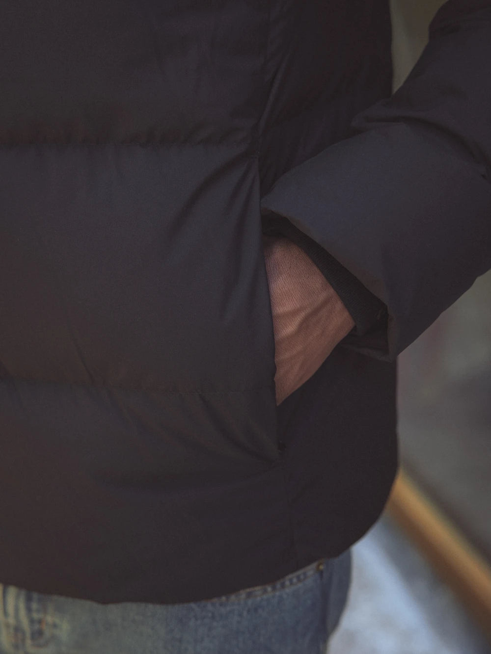 Black Hooded Puffer Jacket