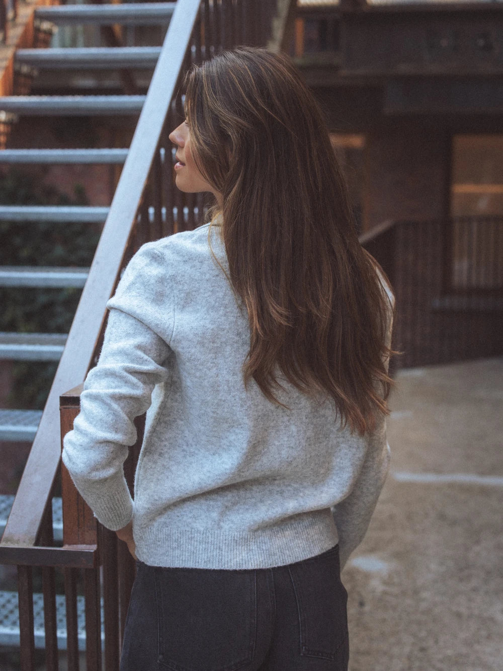 Grey Knit Vest