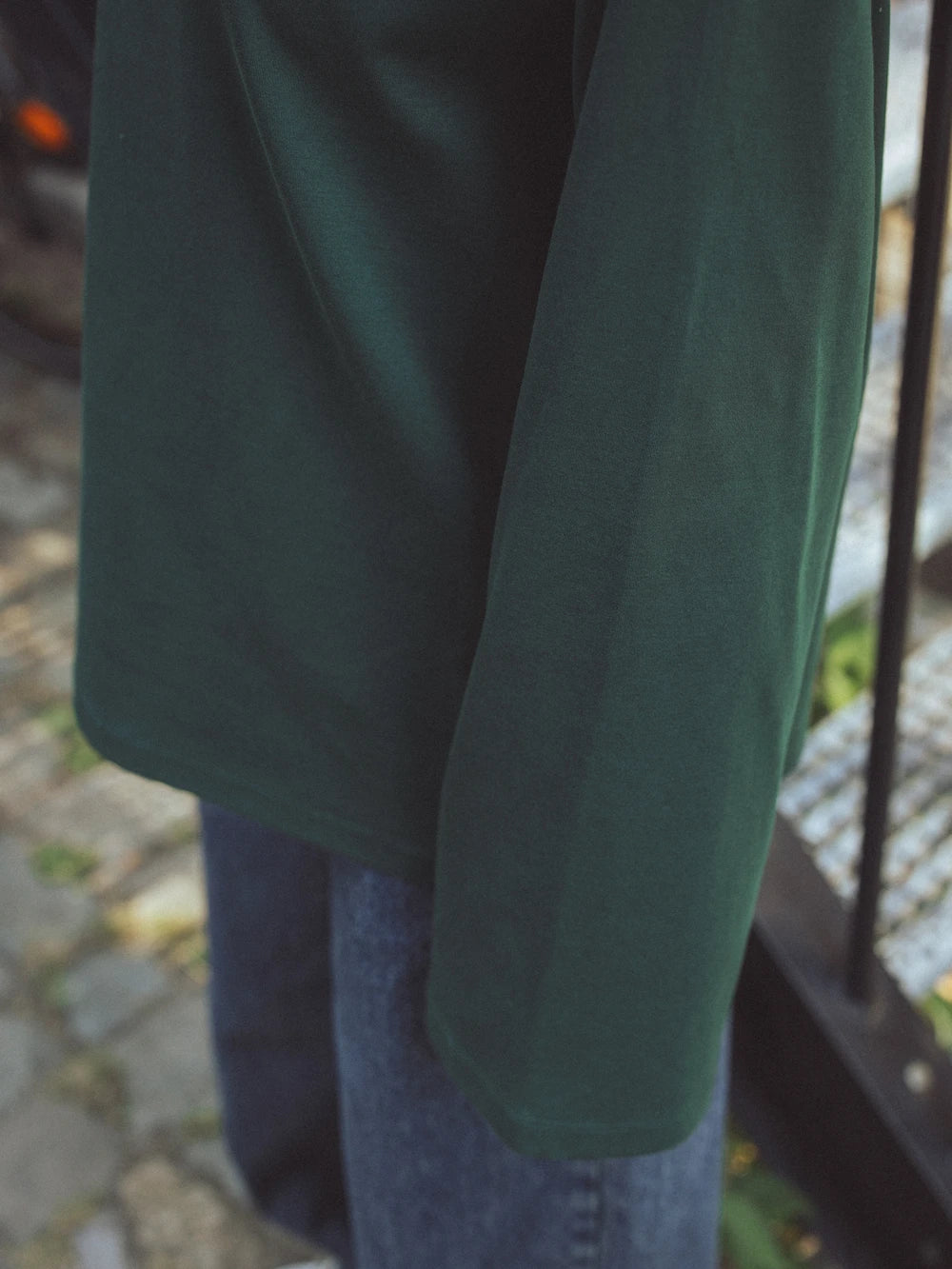 Grünes Oversized NYC Longsleeve