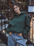 Grüner Oversized Basic Hoodie