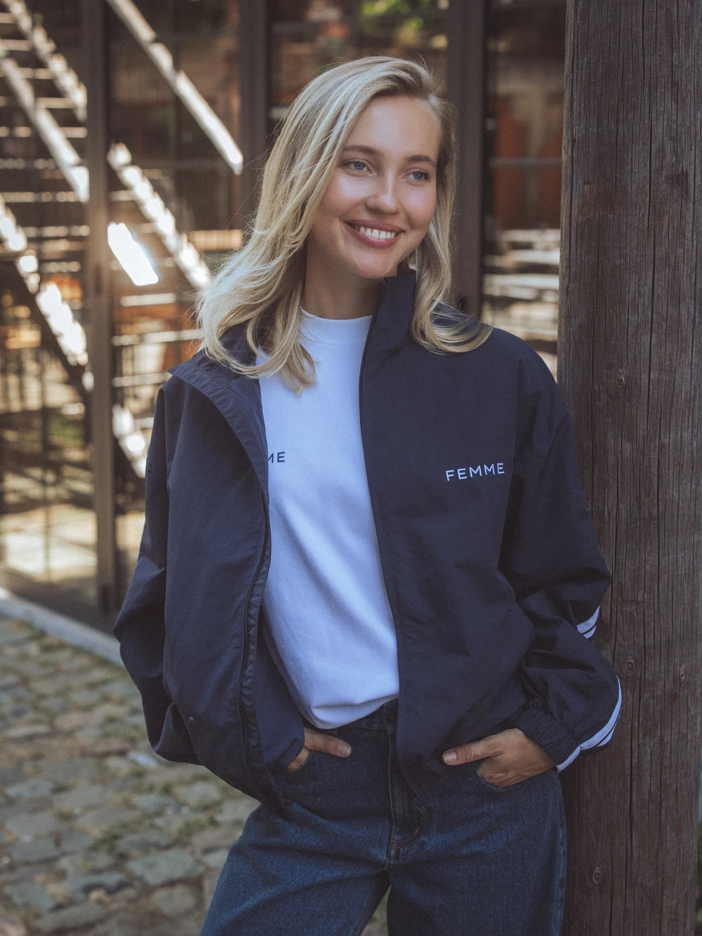 Marine Damen Trainingsjacke