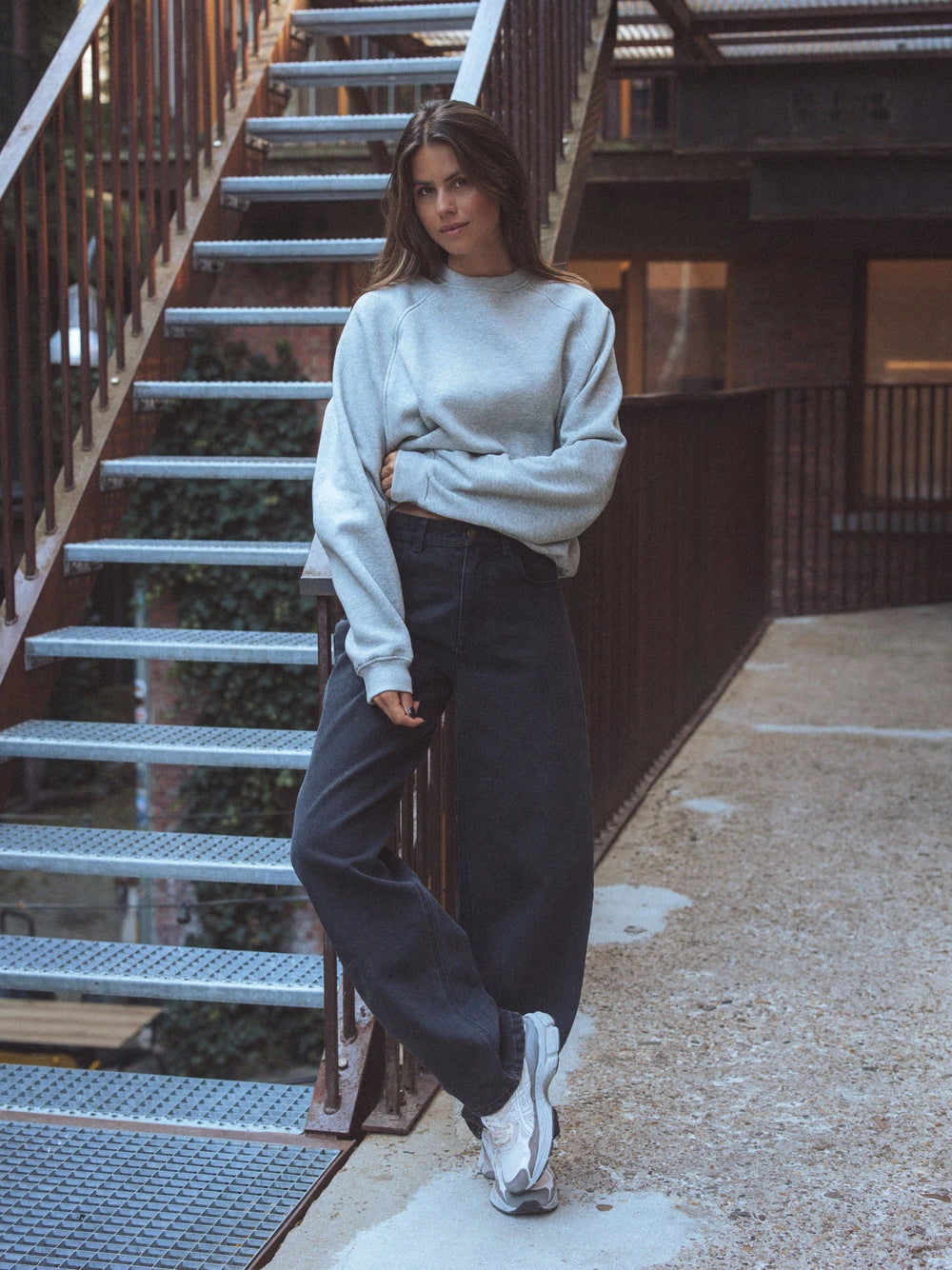 Washed Black Femme Jeans