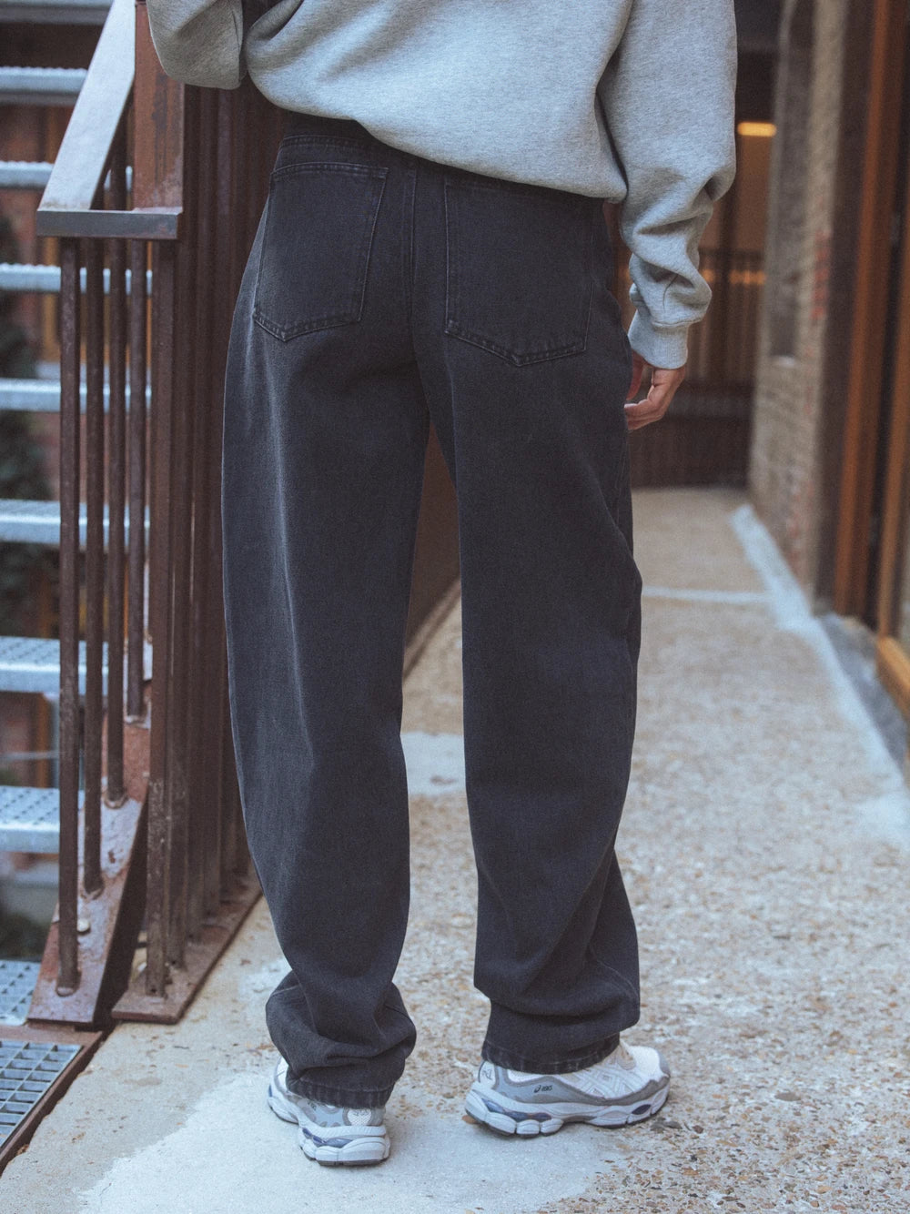 Washed Black Femme Jeans