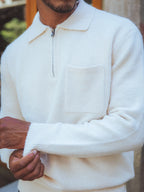 Off-White Brushed Pocket Polo