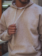 Light Brown Knit Hoodie